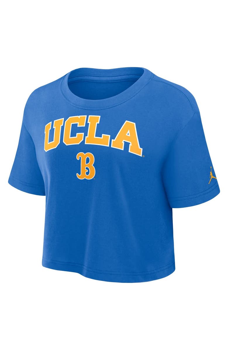 Jordan Brand Women's Jordan Brand Blue UCLA Bruins Athletic Prep Arch Cropped Performance T-Shirt, Alternate, color, Blue