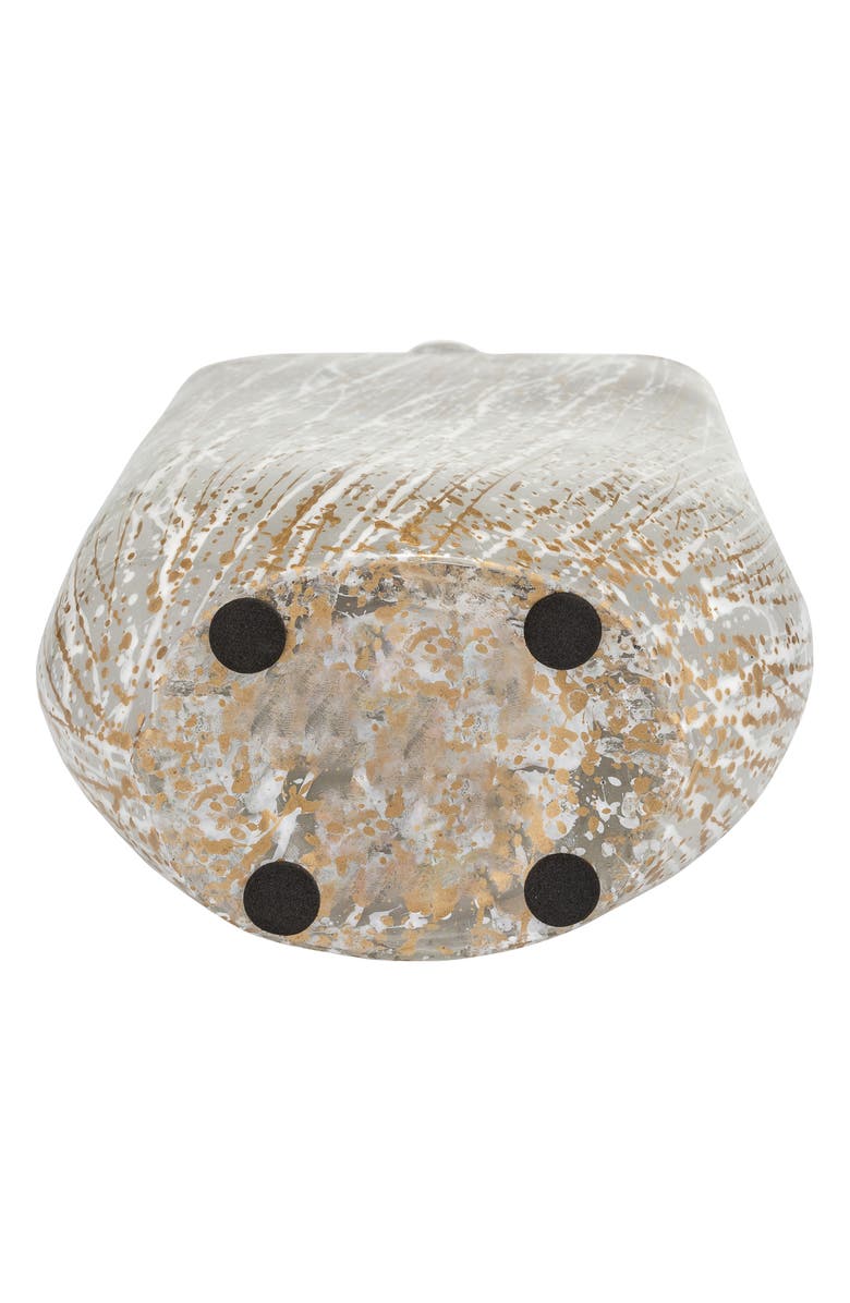 SAGEBROOK HOME Glass 13-Inch Stripe Stained Vase, Alternate, color,