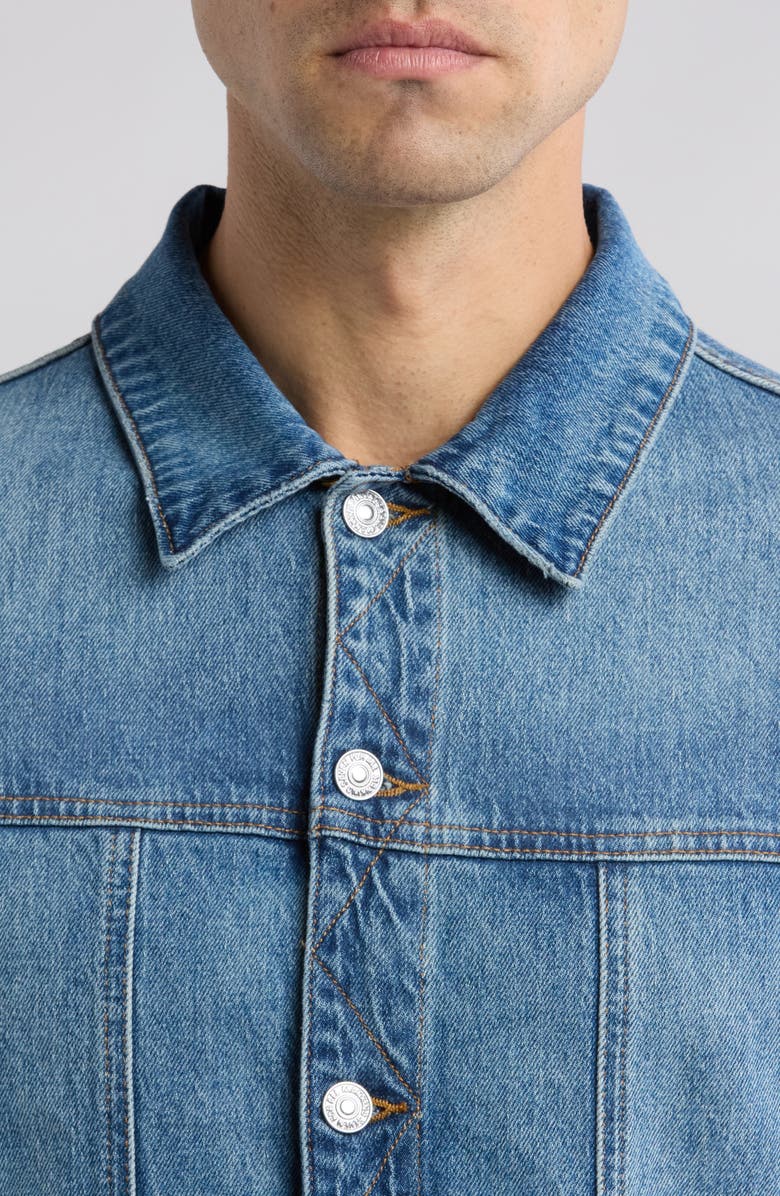 7 For All Mankind Perfect Denim Trucker Jacket, Alternate, color, 