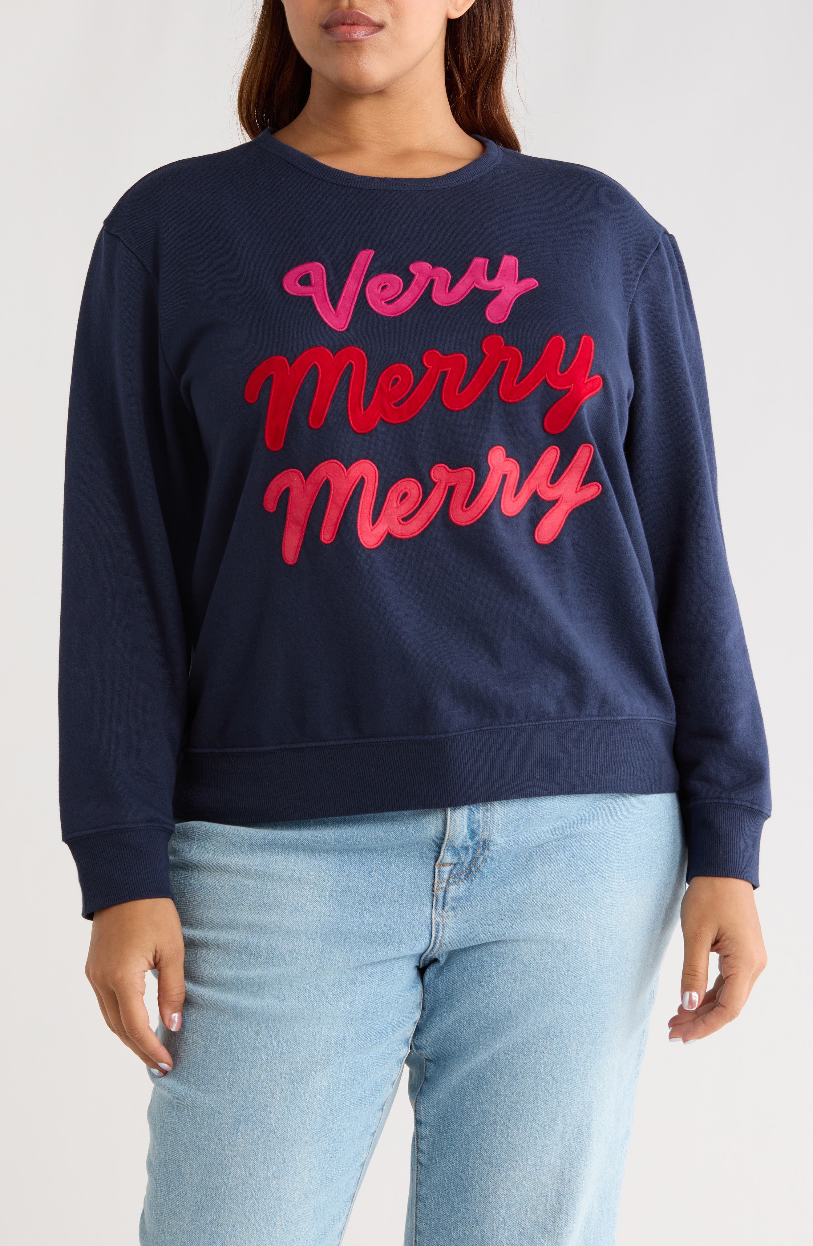 Caslon® Very Merry Merry Sweatshirt
