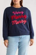 Caslon® Very Merry Merry Sweatshirt