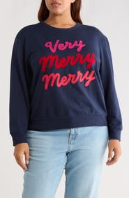 Caslon® Very Merry Merry Sweatshirt