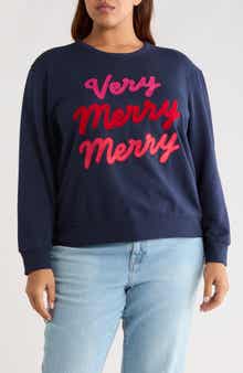Caslon® Very Merry Merry Sweatshirt