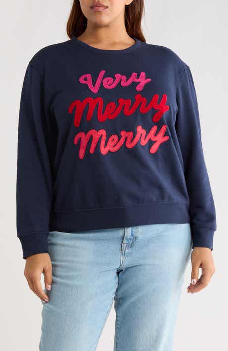 Caslon® Very Merry Merry Sweatshirt
