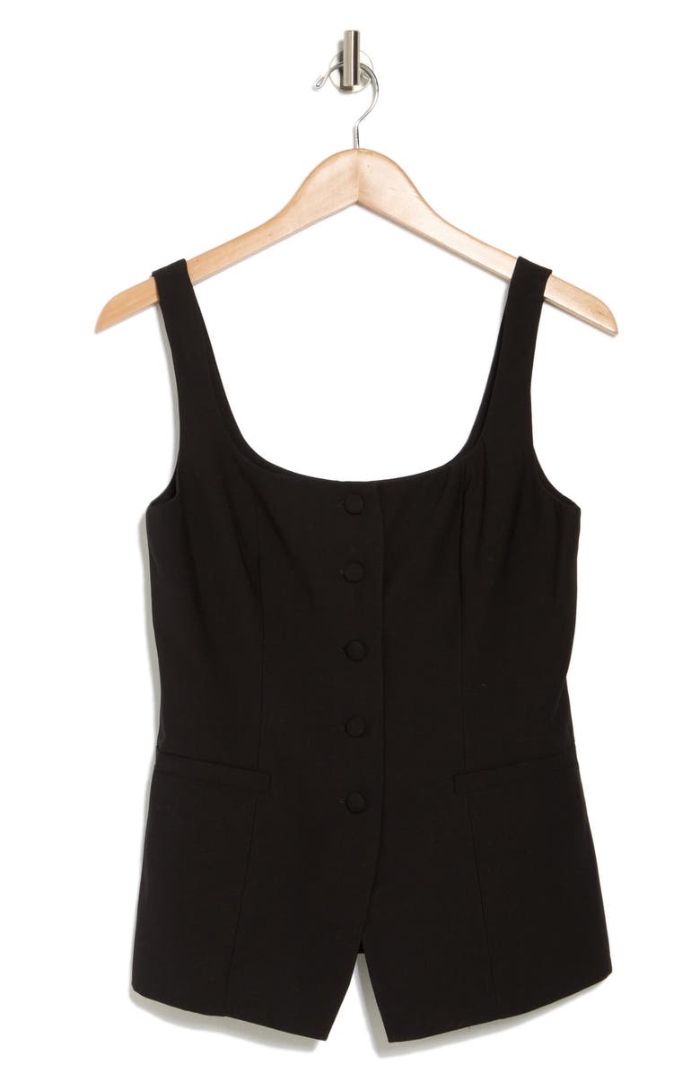 WAYF Button-Up Vest, Alternate, color, Black