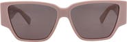 Bottega Veneta 57mm Square Sunglasses