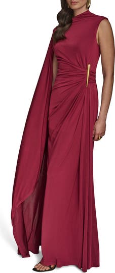 Ruched Drape Gown