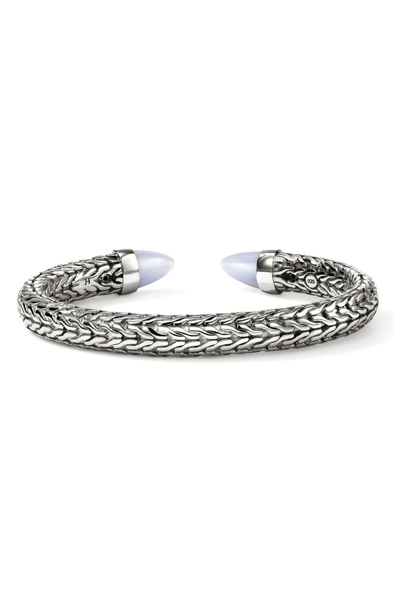 John Hardy Spear 50 Flex Cuff Bracelet, Alternate, color, Silver