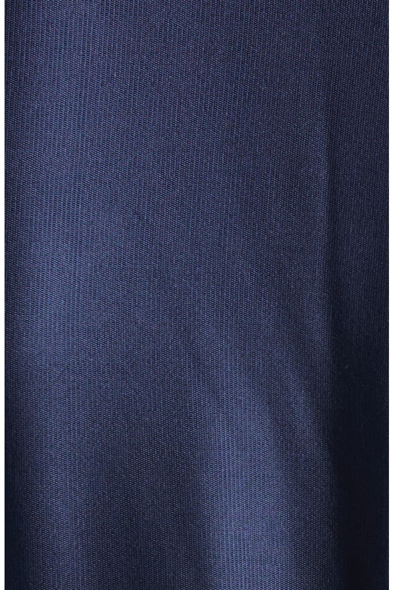 Long Sleeve Lace & Jersey Turtleneck Dress, Alternate, color, DEEP NAVY