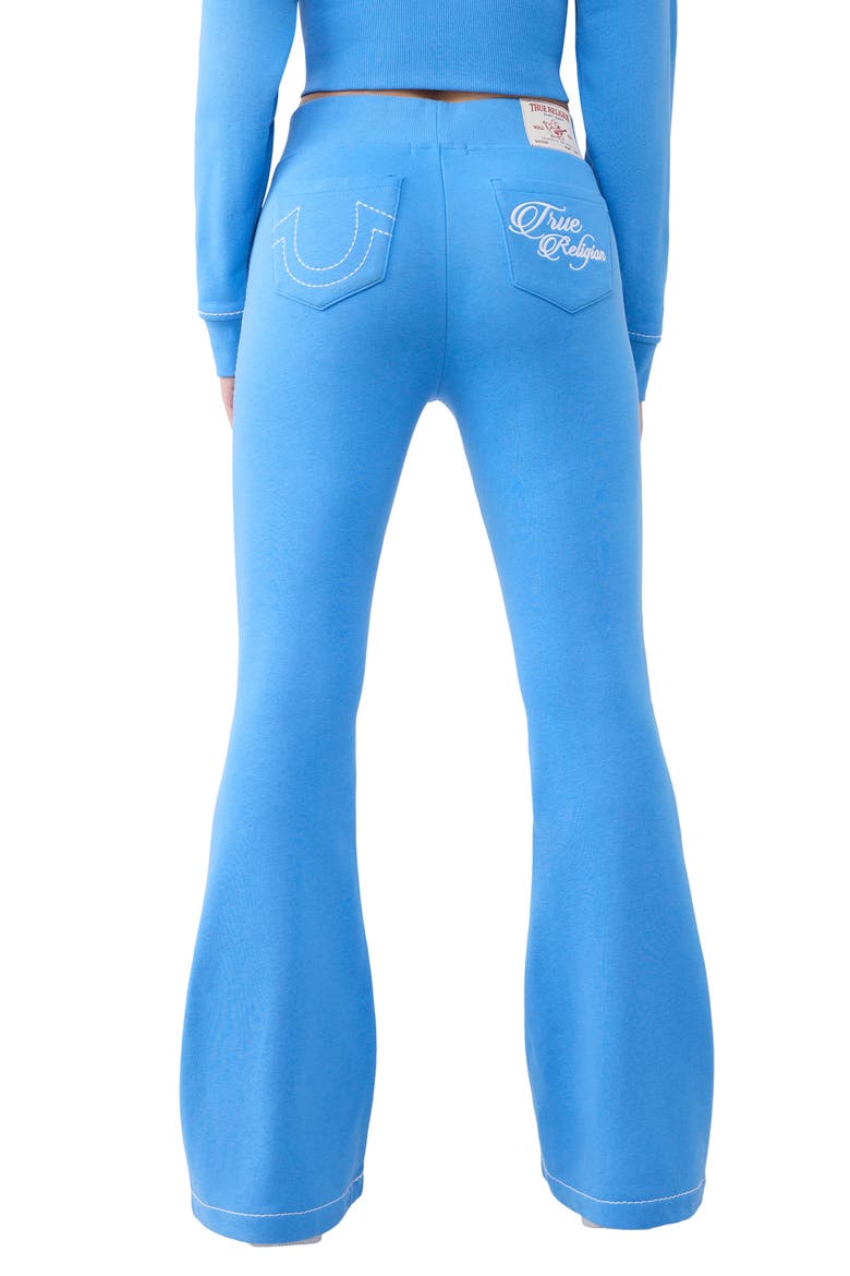 Embroidered Flare Pants, Alternate, color, SUPER SONIC