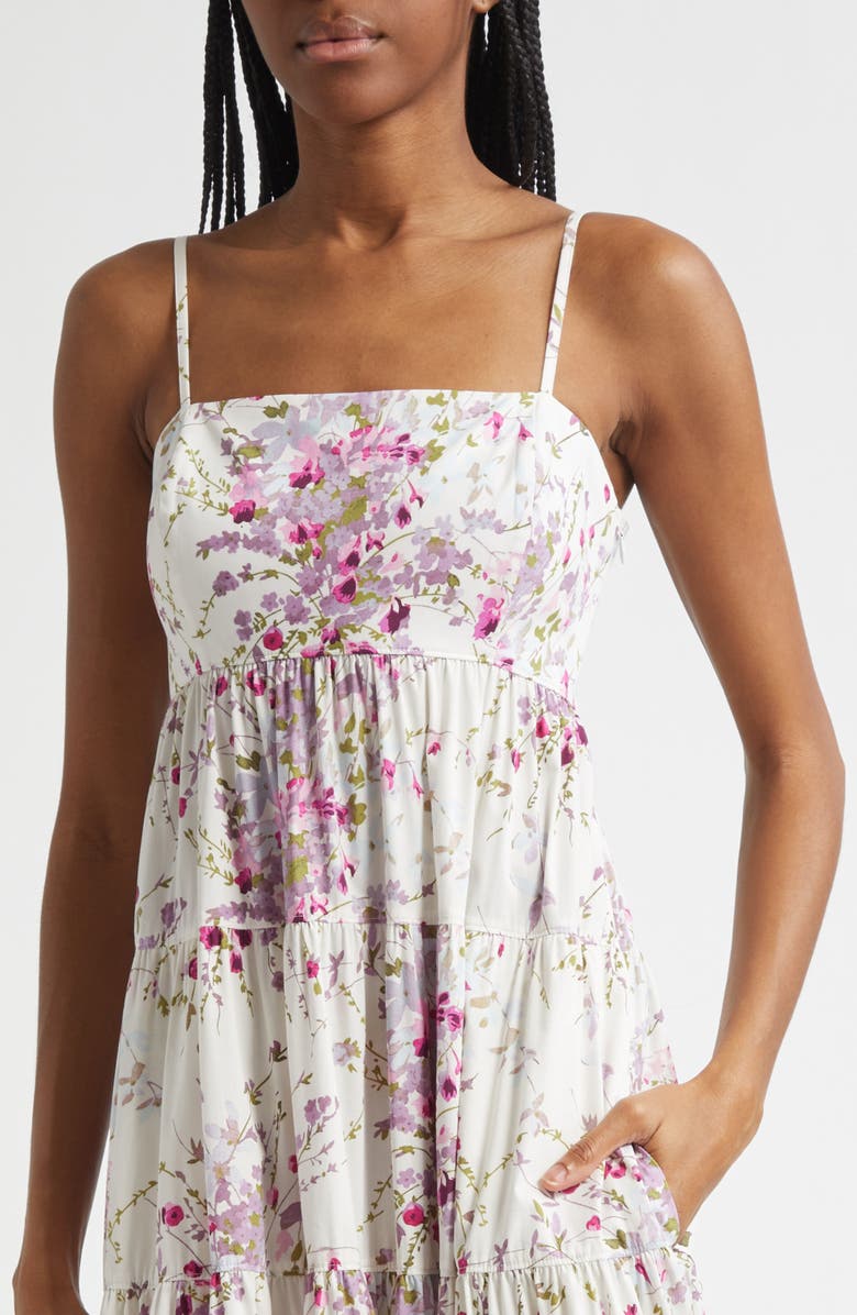 Gavin Midsummer Bloom Tiered Cotton Blend Dress