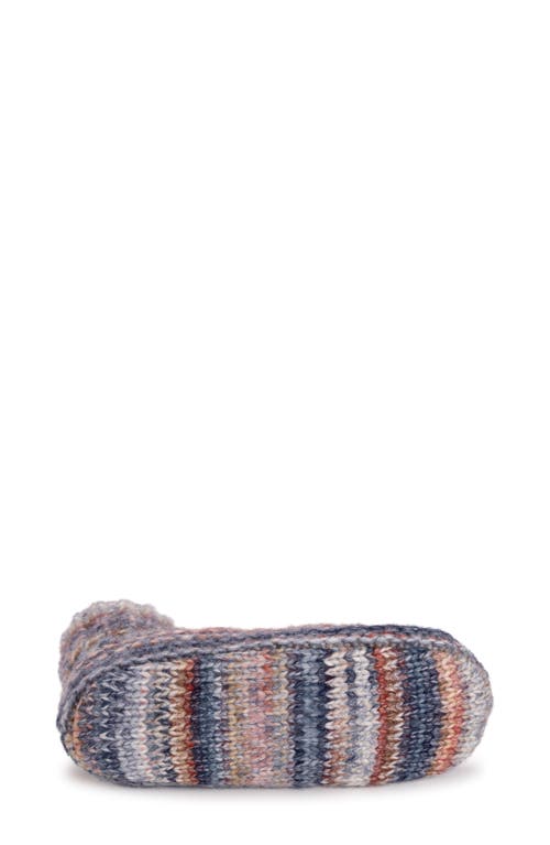 Muk Luks Spacedye Cuff Bootie In Blue