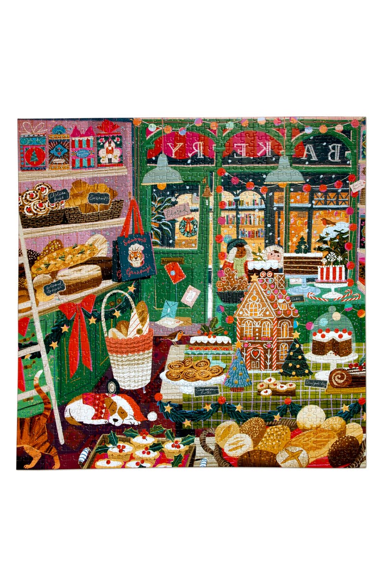 eeBoo Holiday Bakery 1000-Piece Puzzle, Alternate, color, Multi