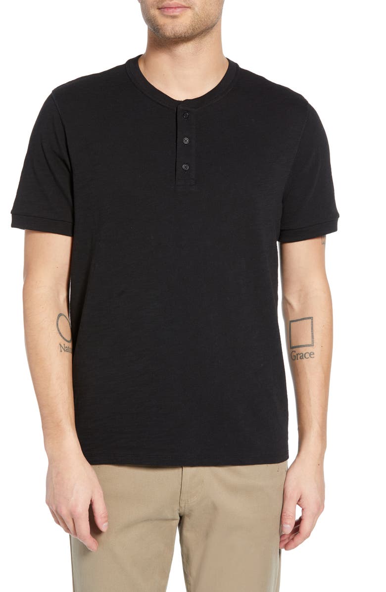 Vince Slim Fit Slub Knit Henley, Main, color, 