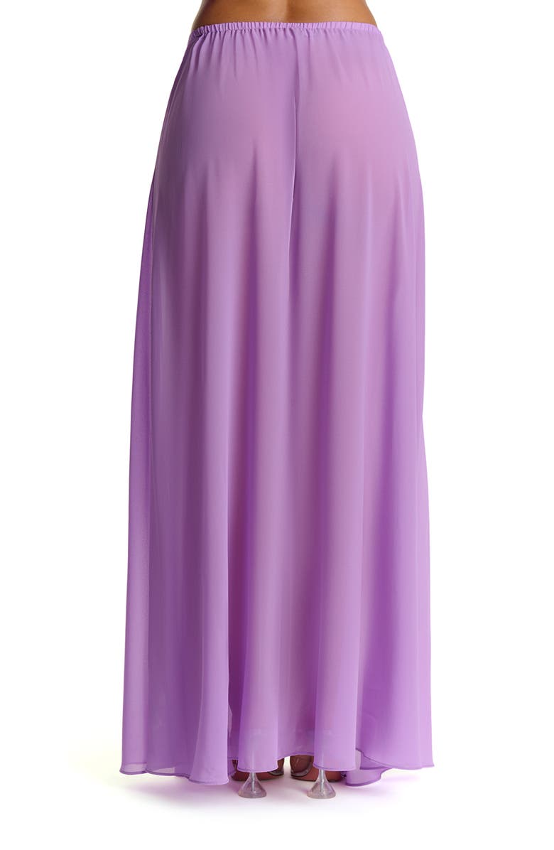 Naked Wardrobe Chiffon A-Line Maxi Skirt, Alternate, color, Violet