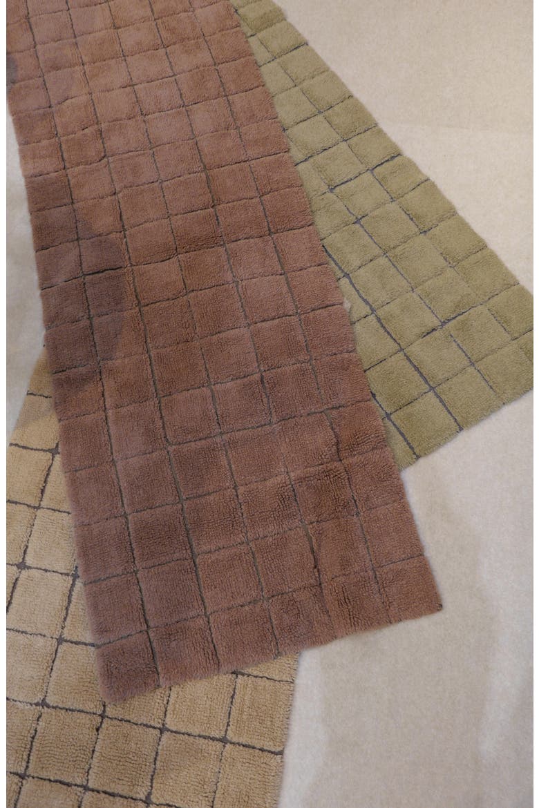WoolableMosaic Washable Wool Rug Runner, Alternate, color, AMBER