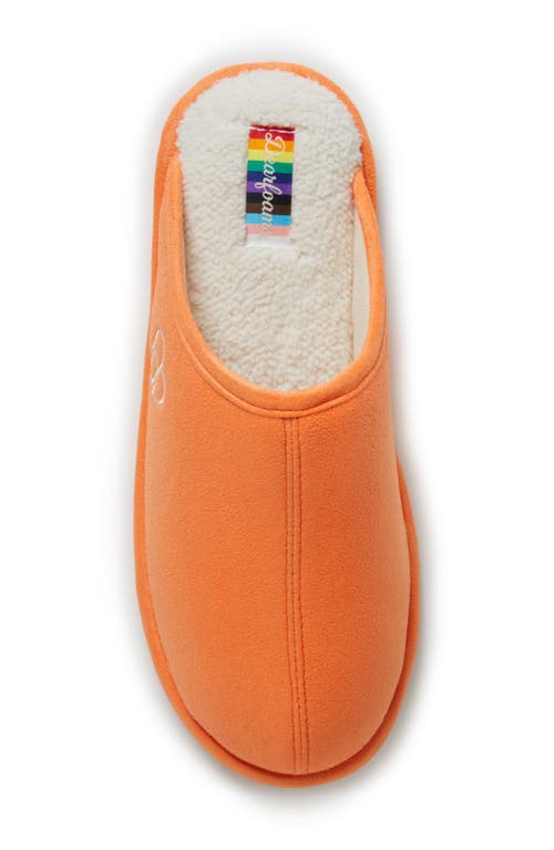 Dearfoams Riley Pride Scuff Slipper In Orange