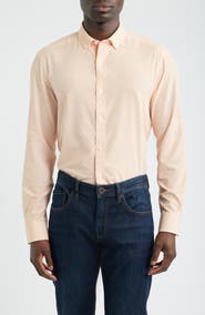 Johnston & Murphy XC+™ Football Print Performance Button-Down Shirt