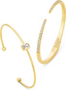 SAVVY CIE JEWELS Duo Cuff Bracelet Set
