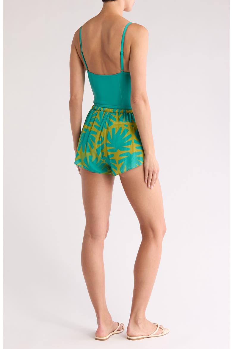 Mitchel Shorts, Alternate, color, CHARTREUSE / TEAL