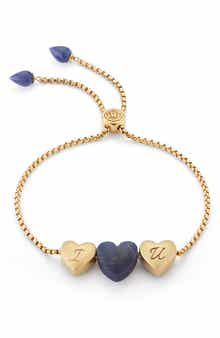 LuvMyJewelry Luv Me Heart Sodalite Slide Bracelet