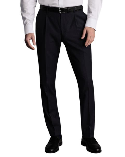 Slim Fit Italian Flannel Suit Pants