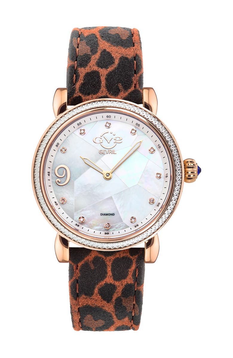 GV2 Women's GV2 Ravenna Diamond Swiss Watch, 37mm - 0.053 ctw, Main, color,