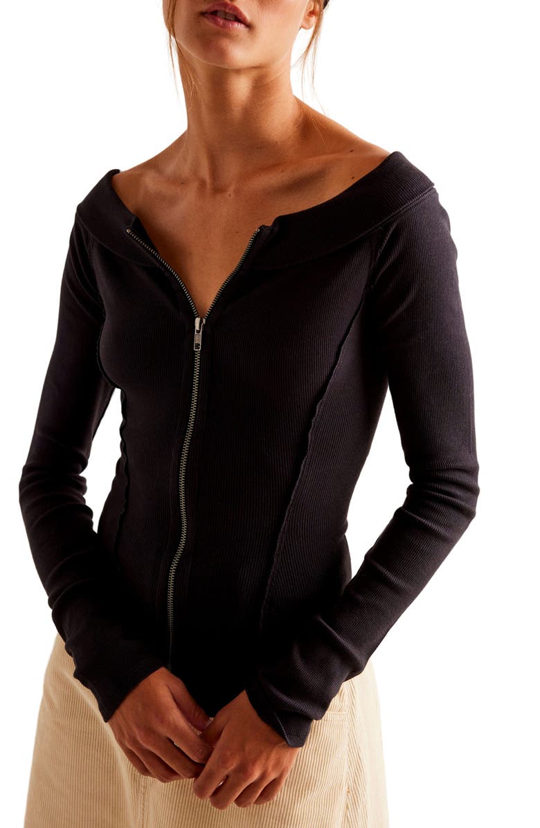 Free People Eye Candy Off the Shoulder Long Sleeve T-Shirt, Main, color,