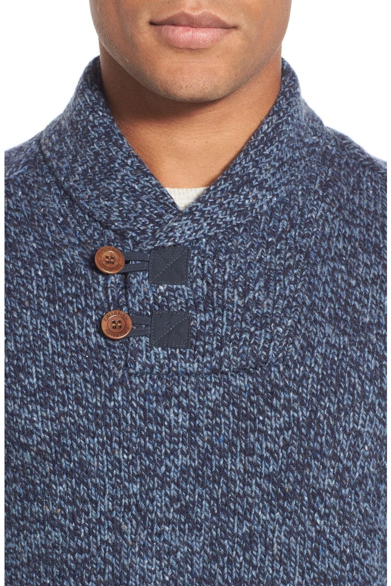 Lada Regular Fit Shawl Collar Sweater, Alternate, color, DARK NAVY