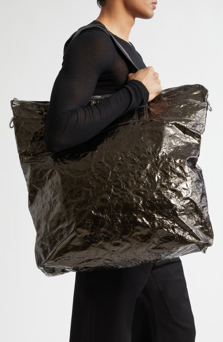 Rick Owens Large Messenger Tote, Alternate, color, Dark Dust/ Dust