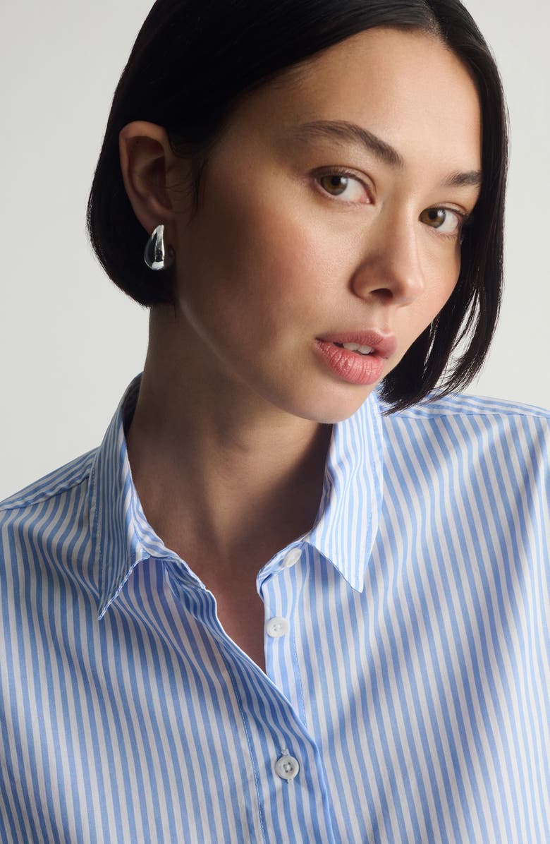 Brooklyn Industries Crop Button-Up Shirt, Alternate, color, 