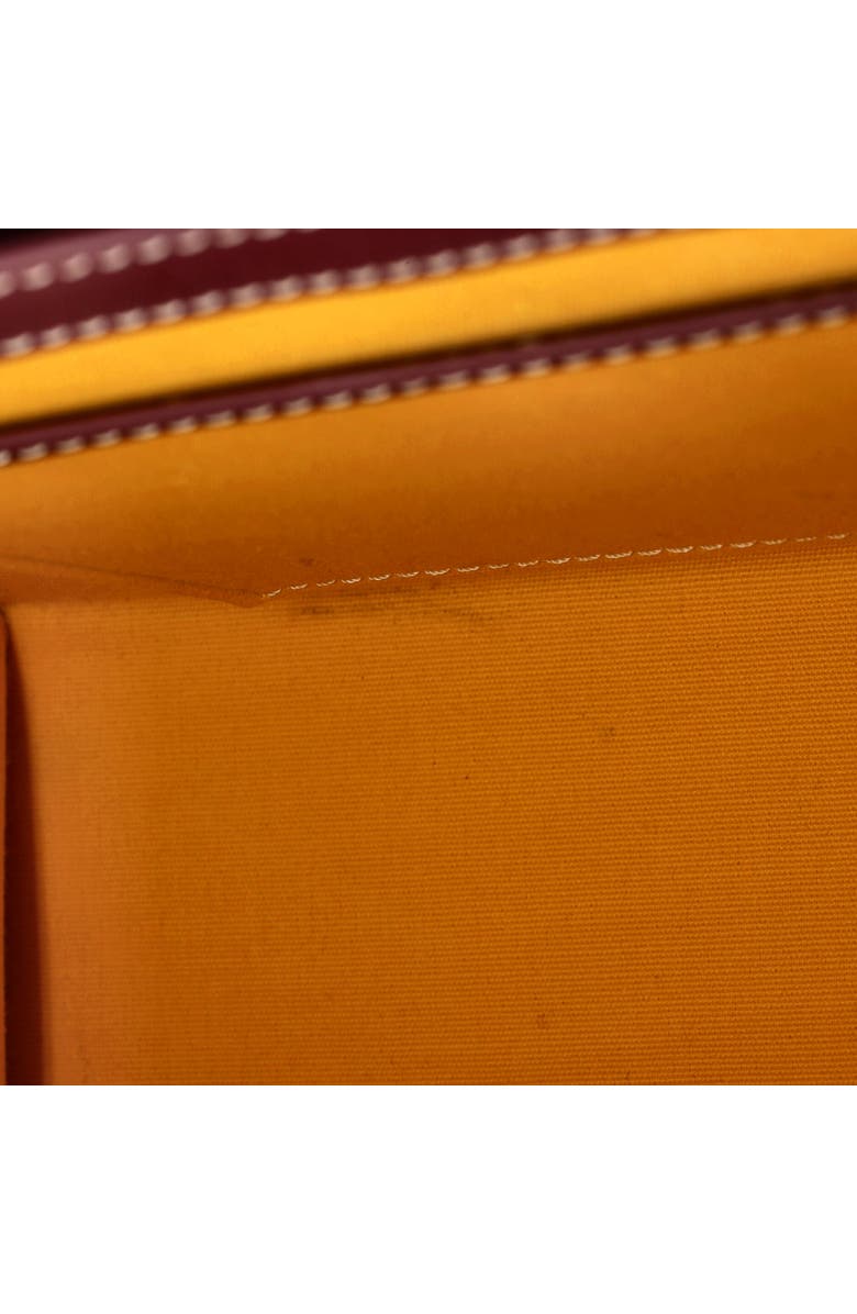 Pre-Owned Goyard Saigon Top Handle Bag Coated Canvas with Leather PM, Alternate, color, Red