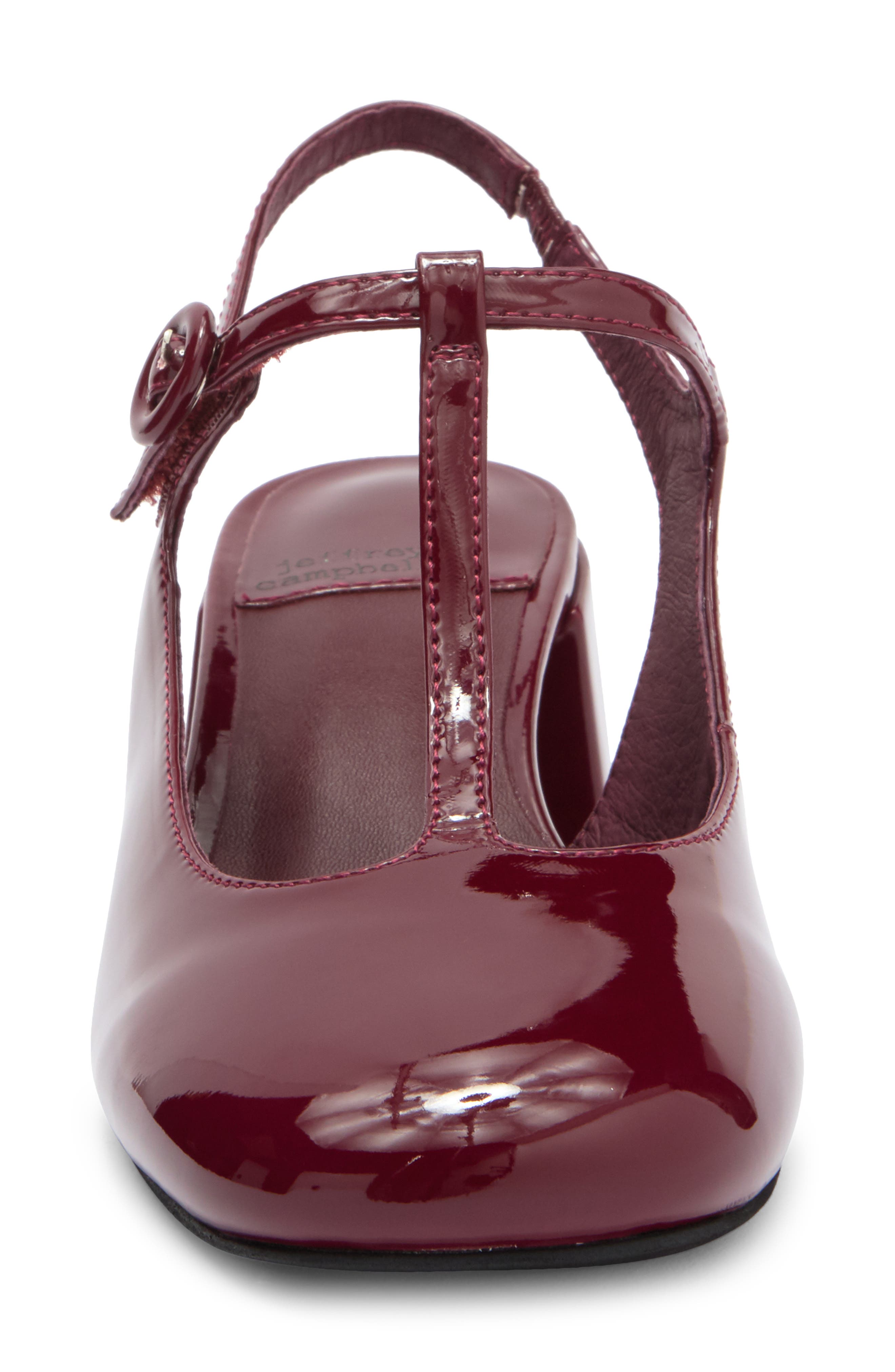 Wandz T-Strap Pump, Alternate, color, RED PATENT