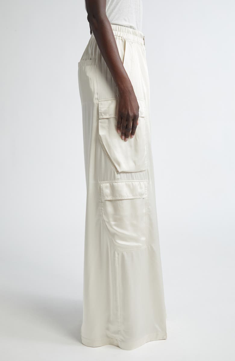 Rick Owens Cargobelas Charmeuse Cargo Pants, Alternate, color, 