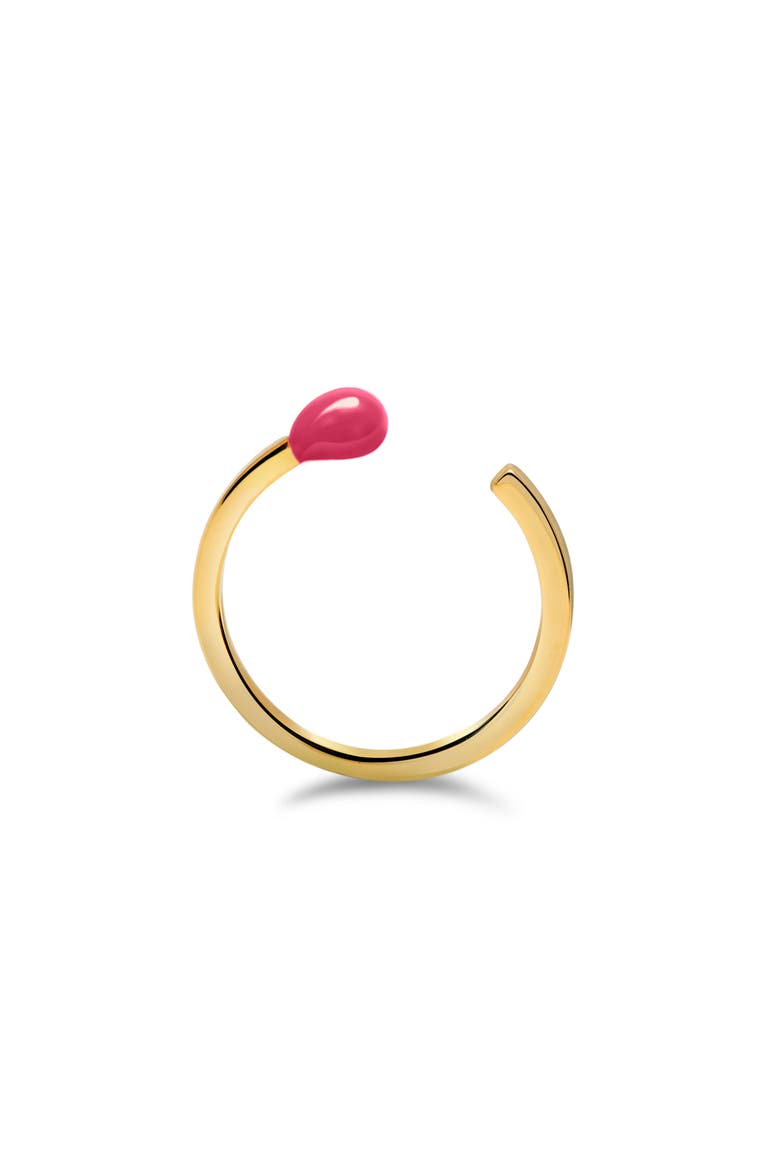 Adjustable Matchstick Ring, Main, color, GOLD