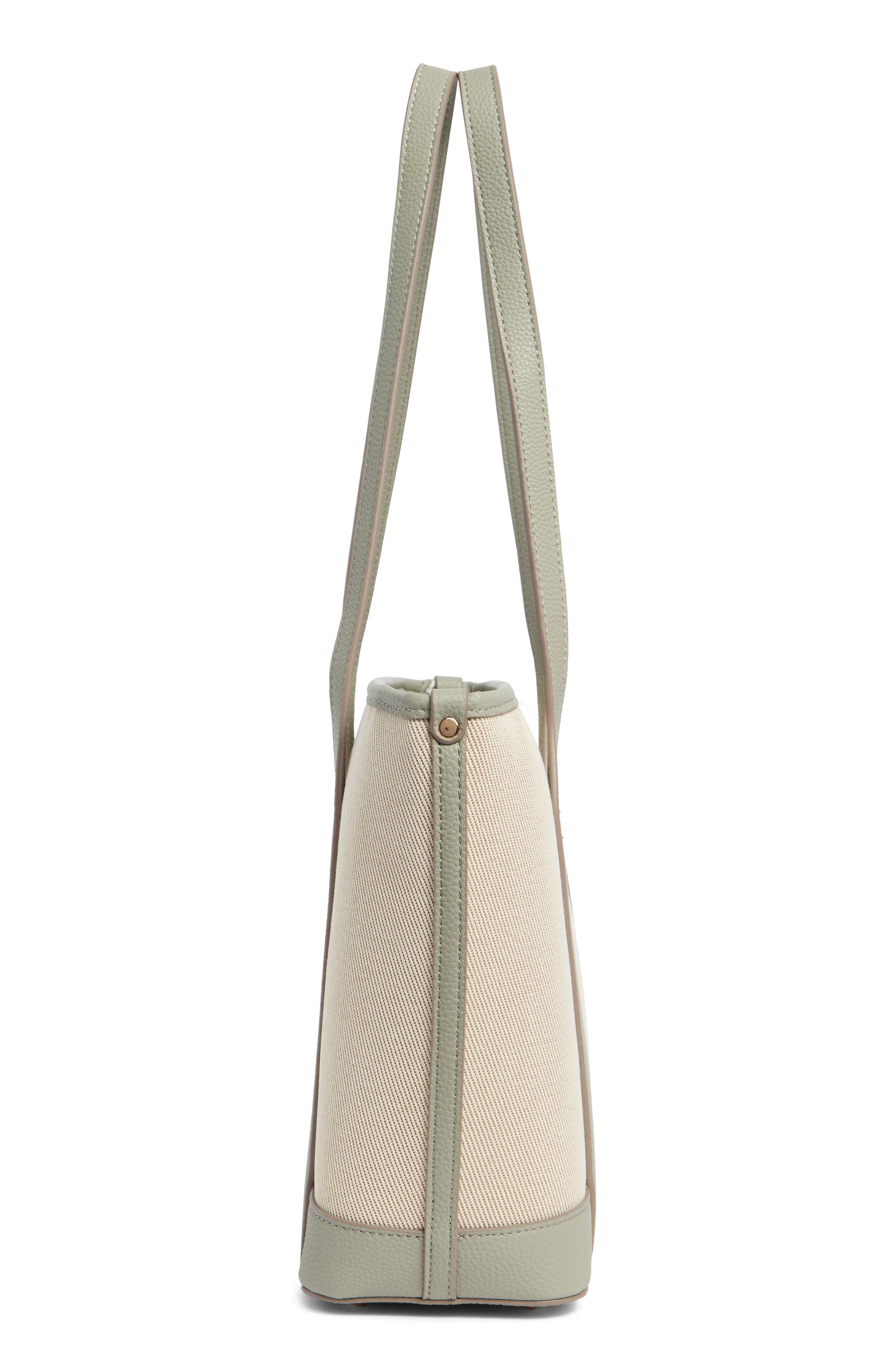 Nanette Lepore Sylas Tote Bag with Wristlet Pouch, Alternate, color, Natural - Clary Sage