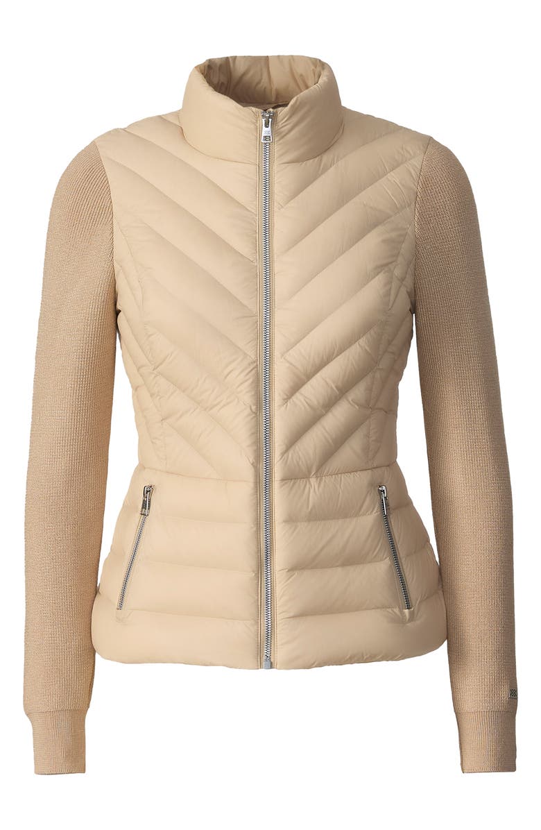 Soia & Kyo Bexley Mixed Media 700 Fill Power Down Puffer Jacket, Alternate, color, 