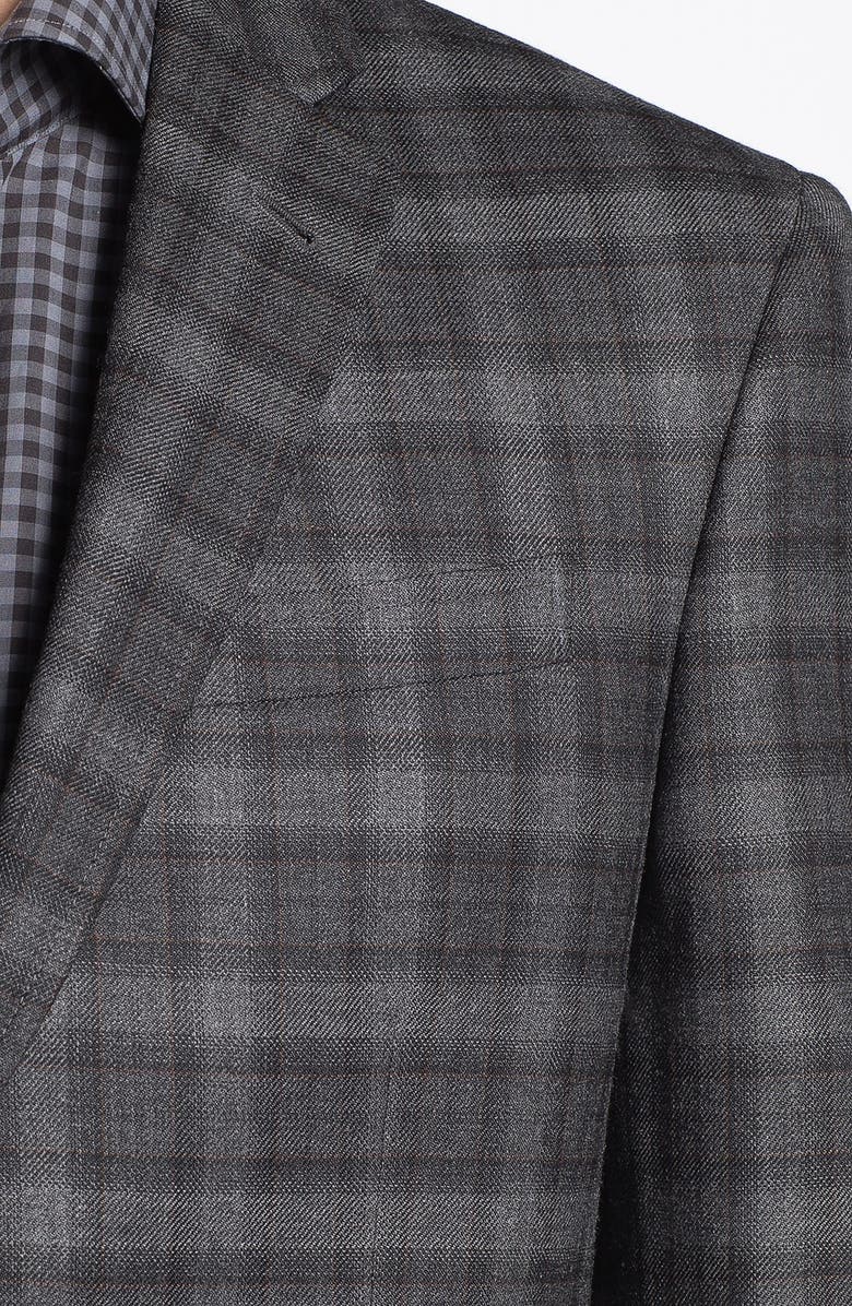 Ted Baker London 'Jones' Trim Fit Plaid Sportcoat, Alternate, color, 