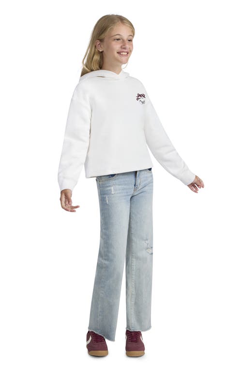 Levi's Kids' Meet & Greet Cotton Blend Graphic Hoodie In White