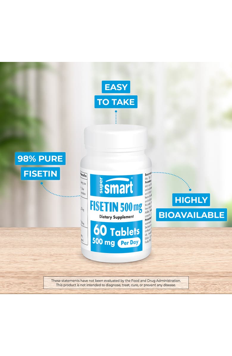 SuperSmart Fisetin 500mg per Day, Alternate, color,