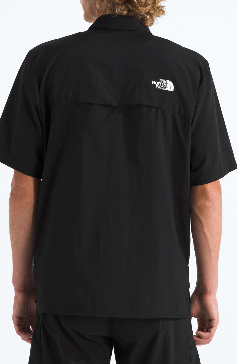 The North Face Packable Short-Sleeve Button-Up Shirt, Alternate, color, Tnf Black