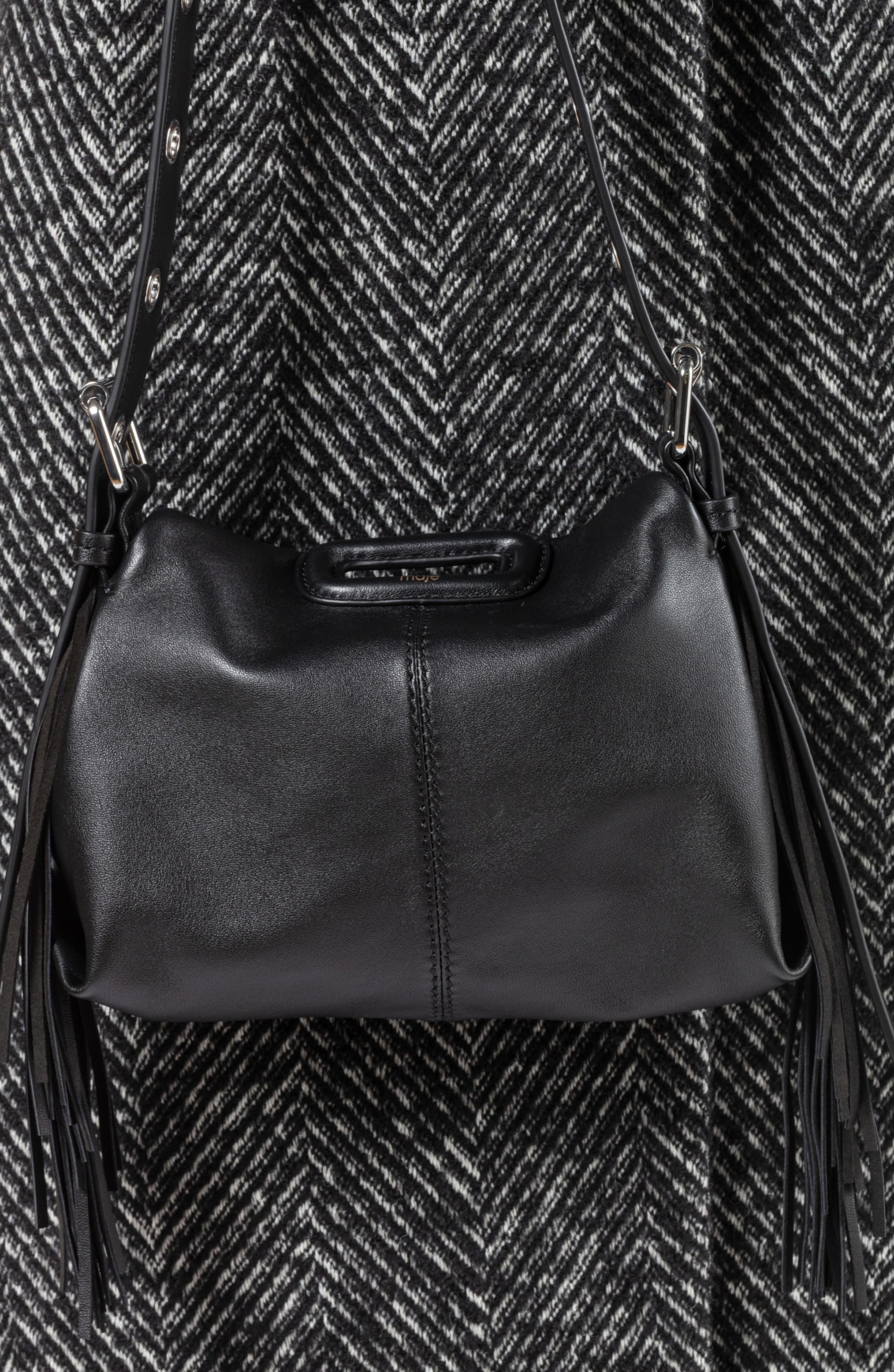 maje Mini Miss M Shoulder Bag, Alternate, color, 