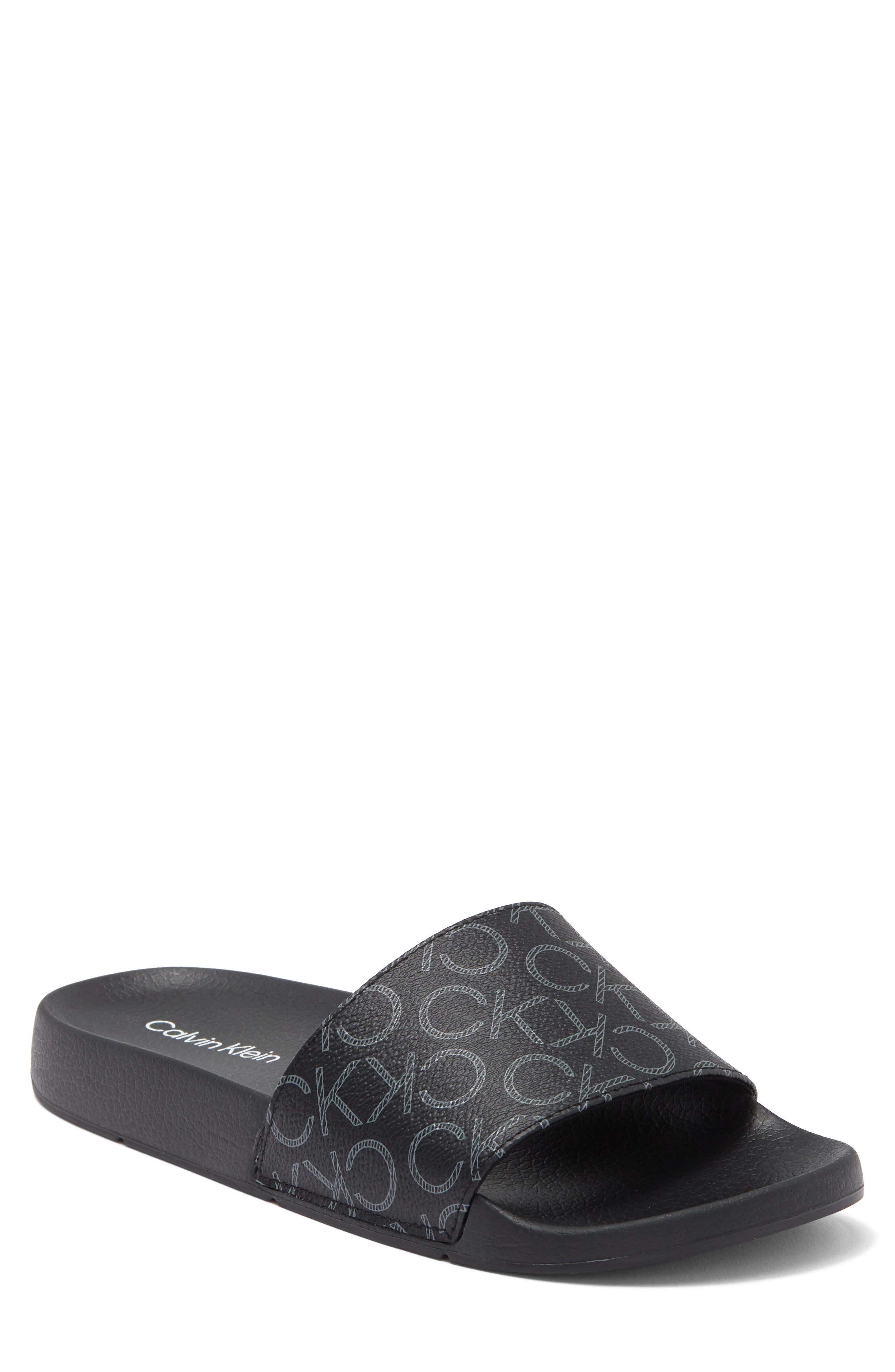Calvin Klein Athens Slide Sandal, Main, color, Black