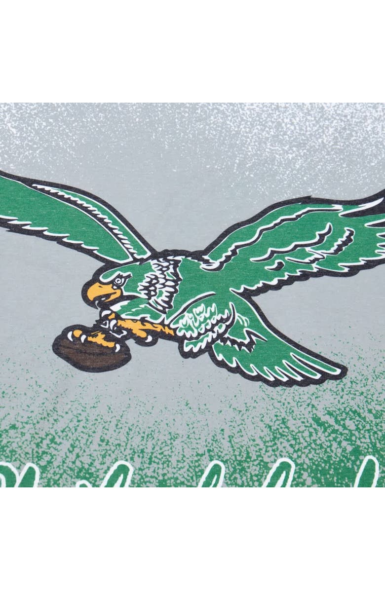 Mitchell & Ness Men's Mitchell & Ness  White Philadelphia Eagles Team Burst Vintage Logo T-Shirt, Alternate, color, 