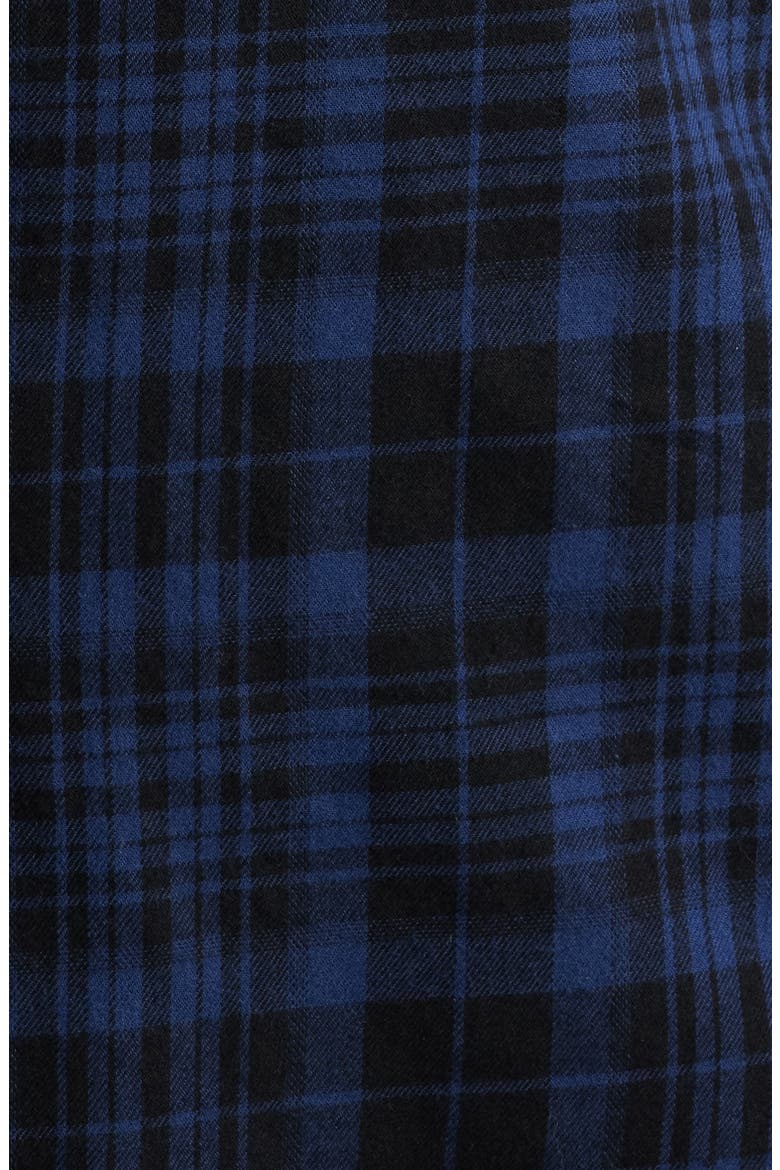 Ysabel Modern Fit Plaid Cotton Button-Up Shirt, Alternate, color, BLUE