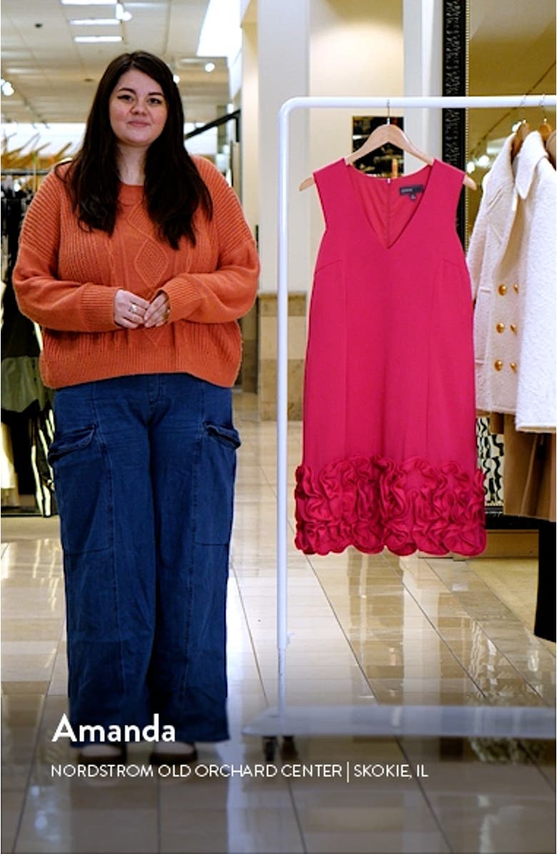 Cupcake Hem Scuba Sheath Dress, sales video thumbnail