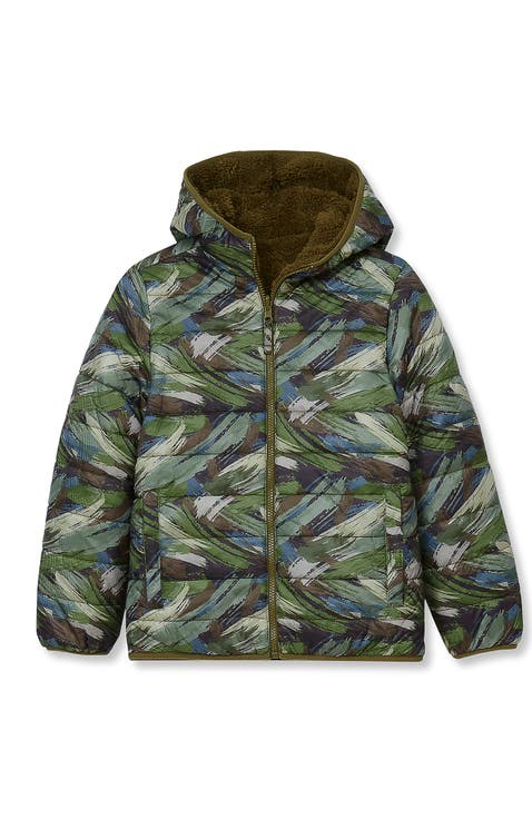 Boys Featherfree Reversible Hooded Jacket