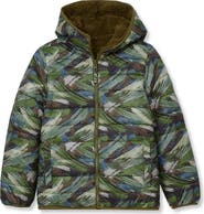 Lands' End Boys Featherfree Reversible Hooded Jacket