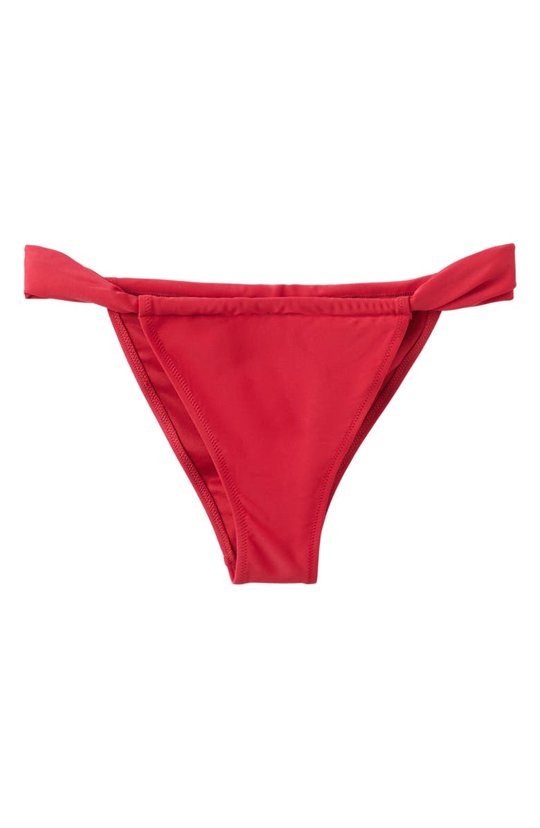 MANGO Classic Bikini Bottoms, Main, color, Red