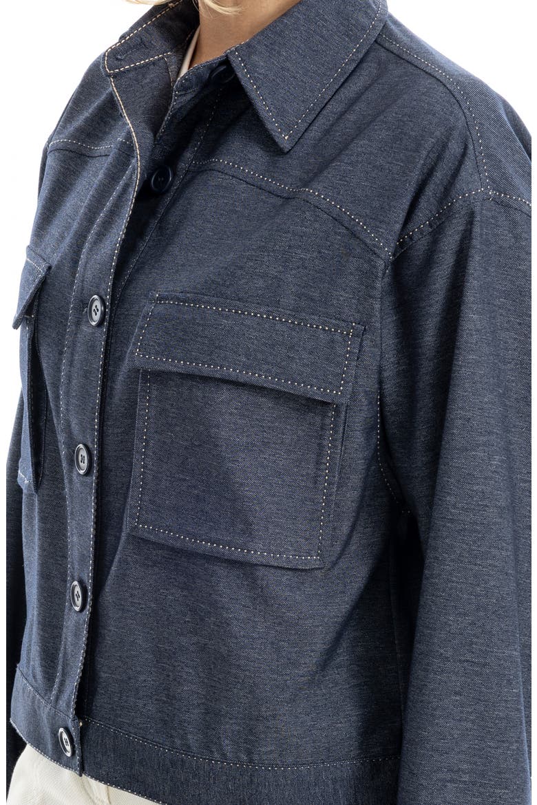 Knit Jacket, Alternate, color, INDIGO